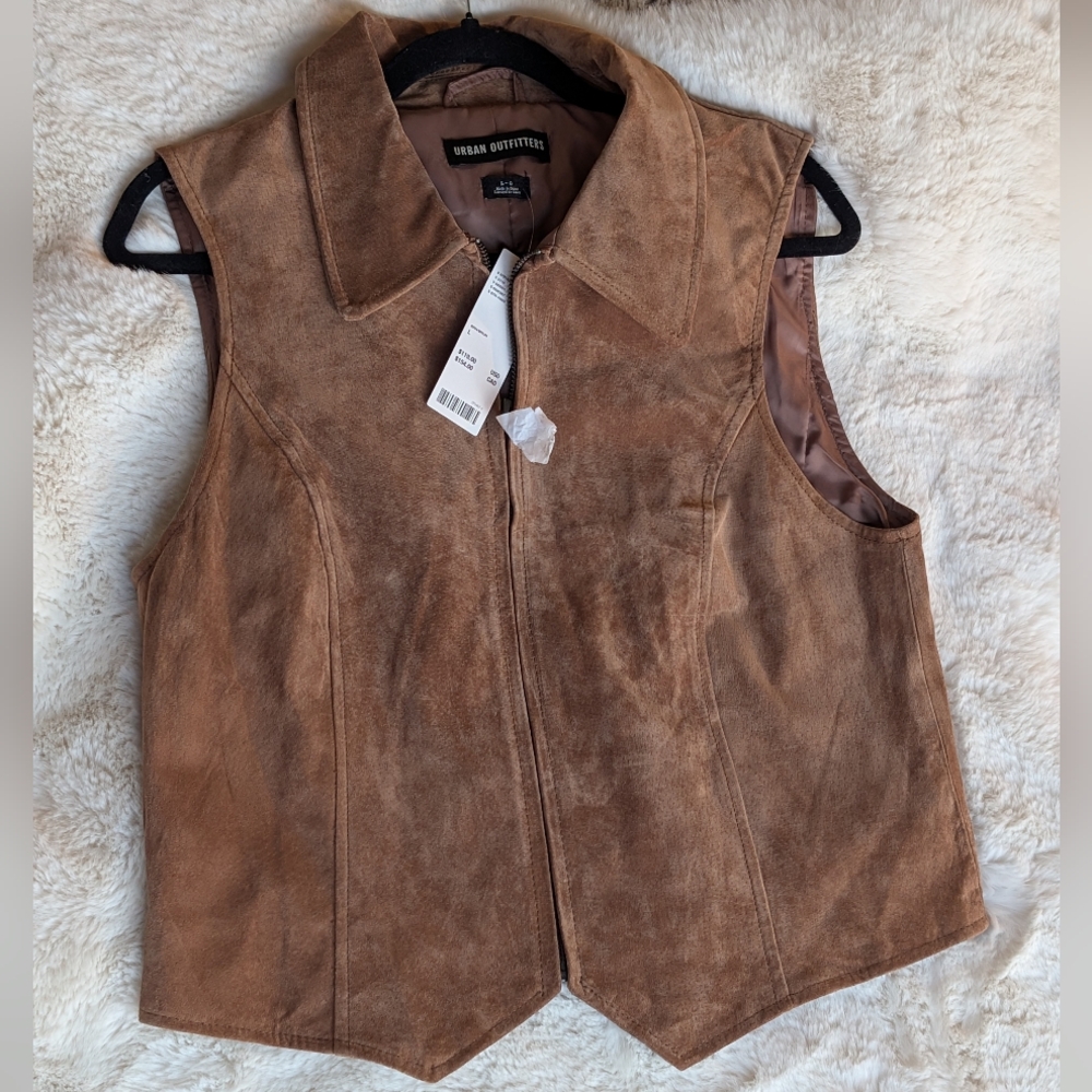 🤠 Urban Outfitters Brown Suede Vest 🧥🤵🏻‍♀️